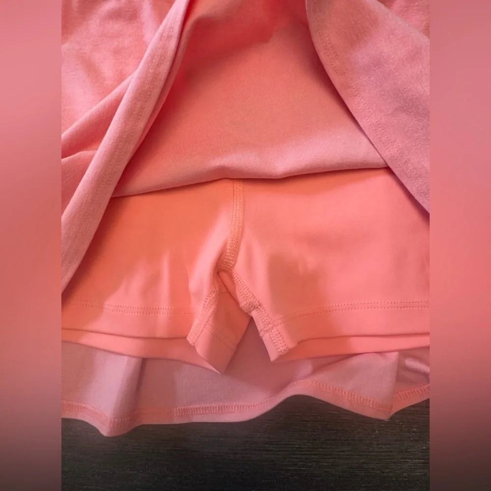 NWOT Beyond Yoga Spacedye Movement Electric Peach Heather Skort Size XS SKU:30 - Picture 9 of 12